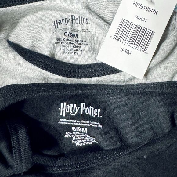 Harry Potter Baby Bodysuit Lot of 2 Size 6-9 Months One Piece Wizard in Training - Picture 4 of 4